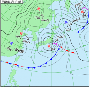サーフィンにおける天気図の見方！波を予想するには？【気象予報士解説】