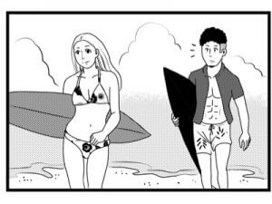 【漫画】サーファーはチャラい…?