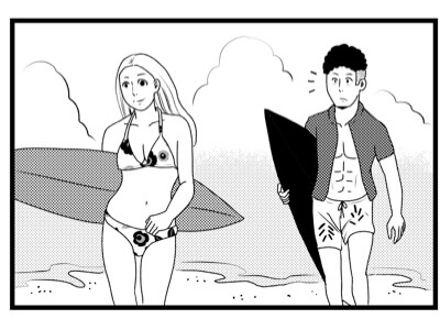 【漫画】サーファーはチャラい…？