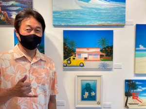 東京・目黒区で“サーフ&メロー”な個展が開催中! HILO KUME『楽園の彩』